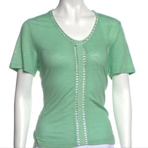 Maje green short sleeve T-shirt